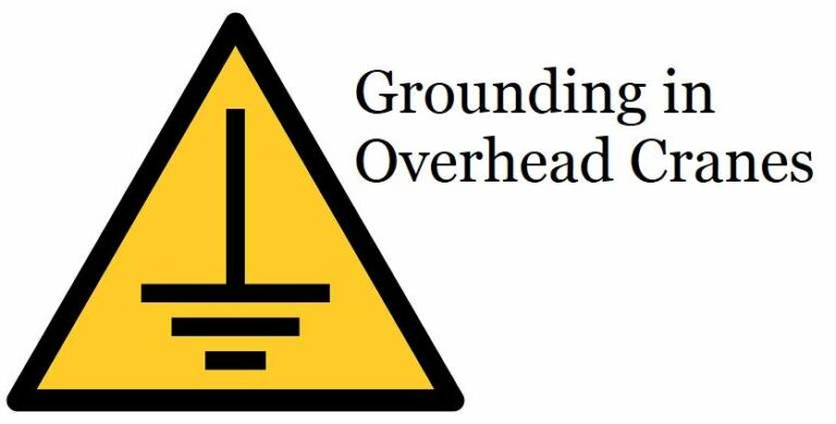 grounding in overhead cranes