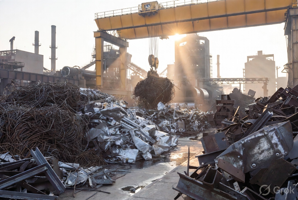 LOADMATE scrap yard crane