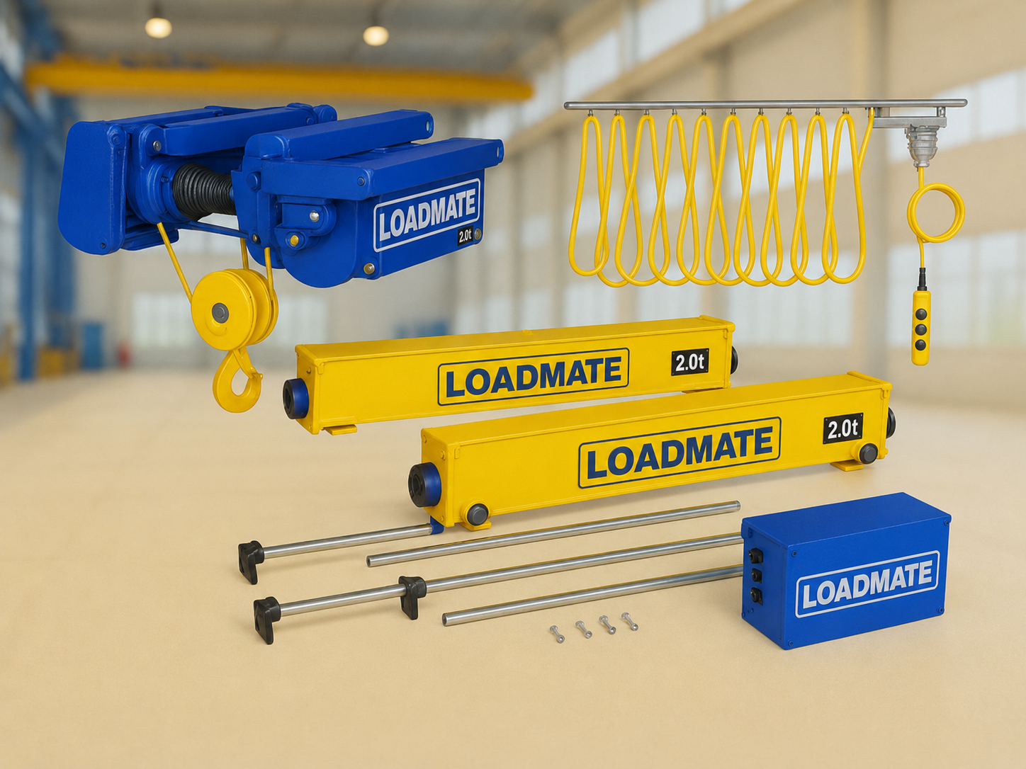LOADMATE Crane Kit components